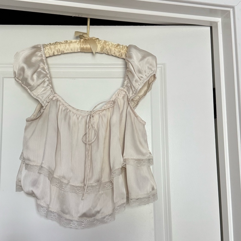 Chic Cream Women's Blouse